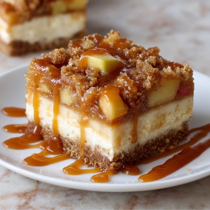 Caramel Apple Cheesecake Bars Recipe