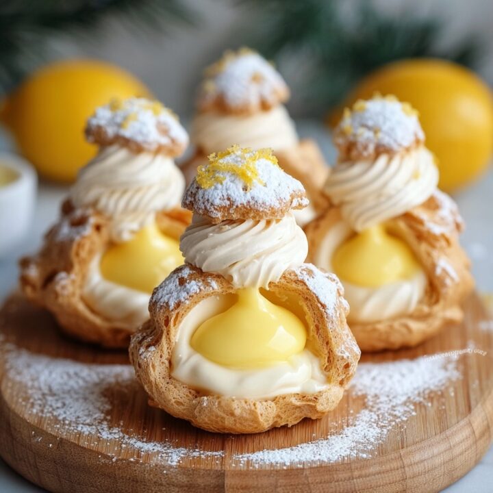 Choux Pastries Filled with Lemon Cream Recipe