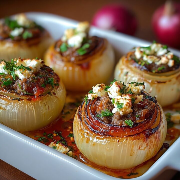 Greek Stuffed Onions