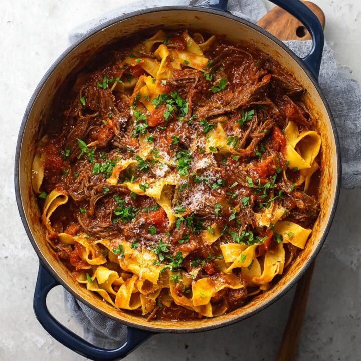 Dutch Oven Short Rib Ragu with Pappardelle