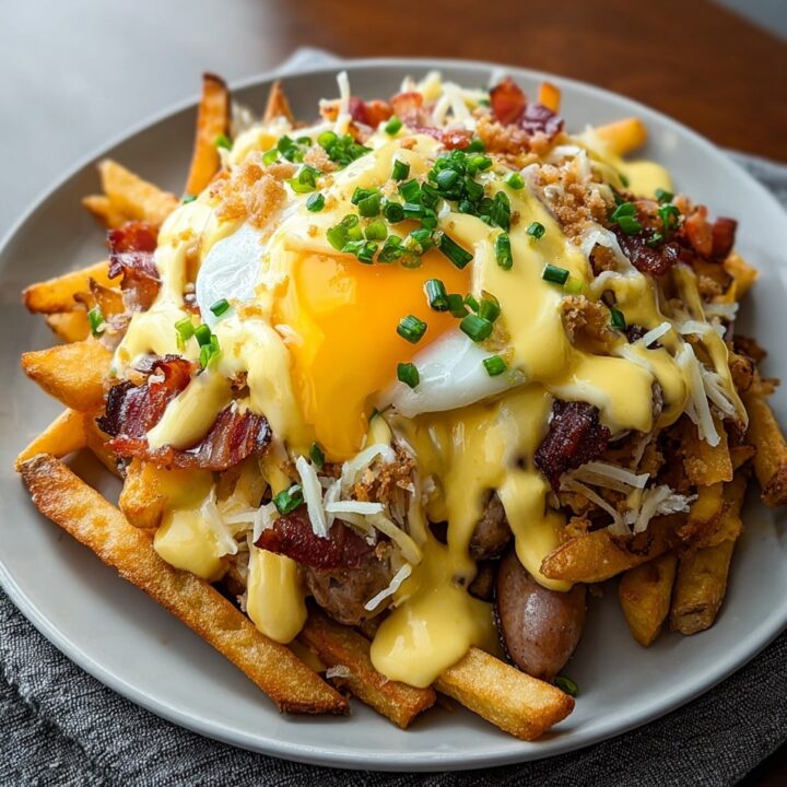 Breakfast Poutine With Hollandaise Sauce