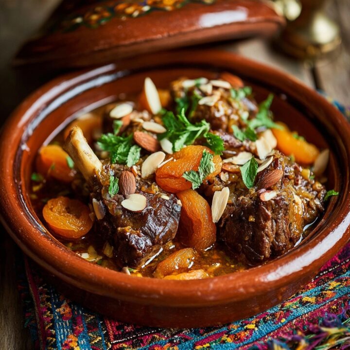Lamb Tagine with Apricots & Almonds