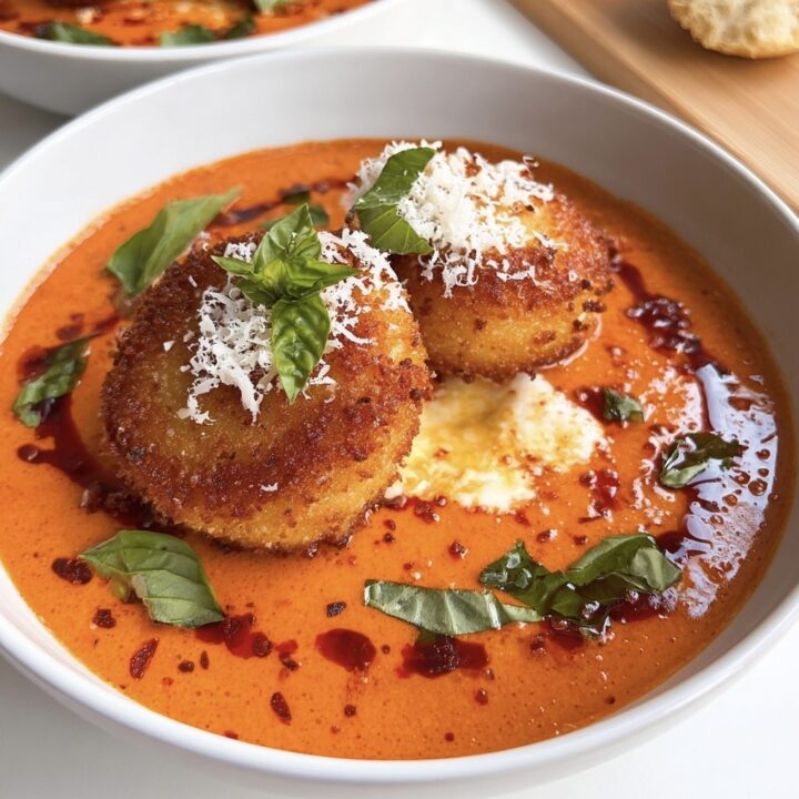 Fried Burrata with Spicy Vodka-Style Sauce
