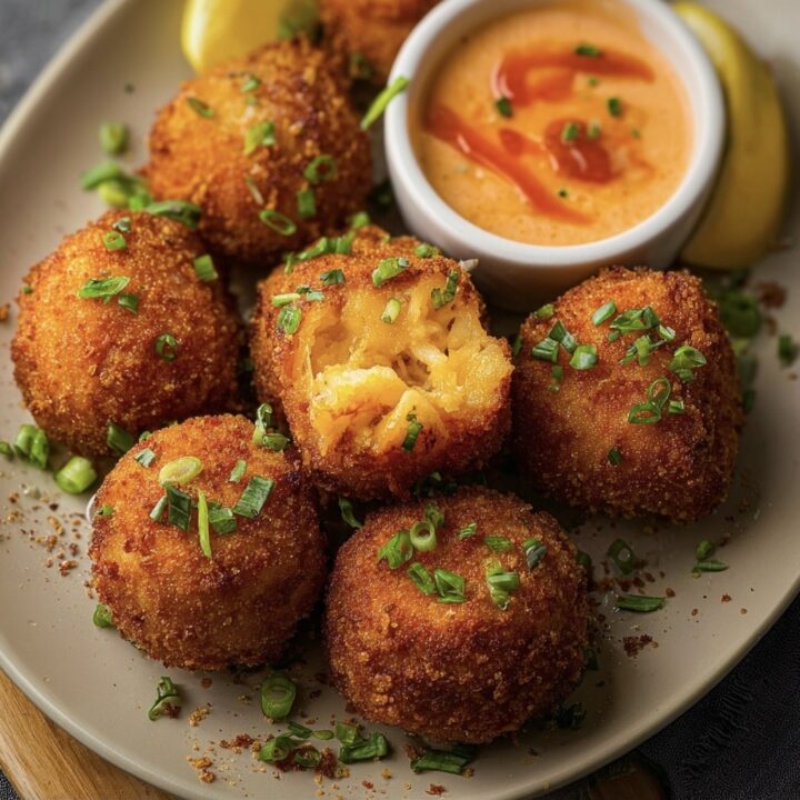 Crispy Shrimp and Grits Croquettes with Spicy Dip