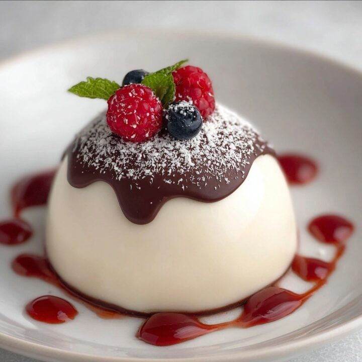 Elegant White Chocolate Mousse Dome