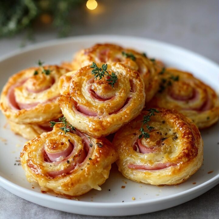 Ham and Cheese Pastry Pinwheels