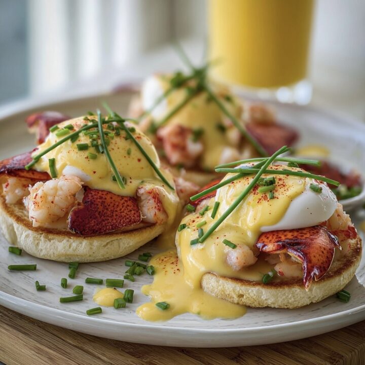 Baby Lobster Eggs Benedict with Cajun Hollandaise