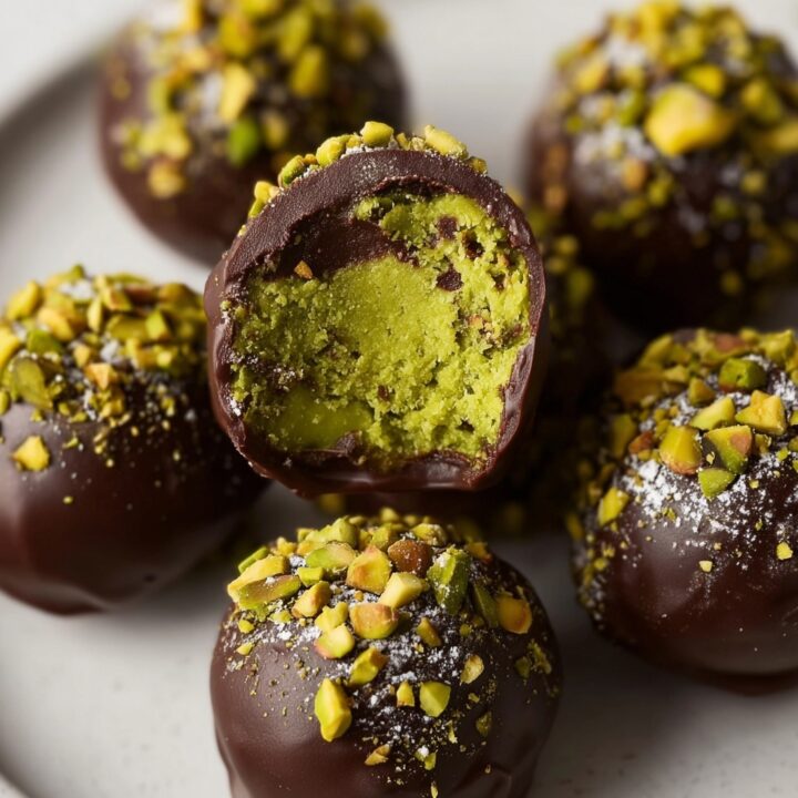 Homemade Pistachio Truffles