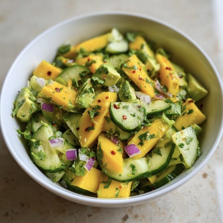 Fresh Avocado Mango Cucumber Salad