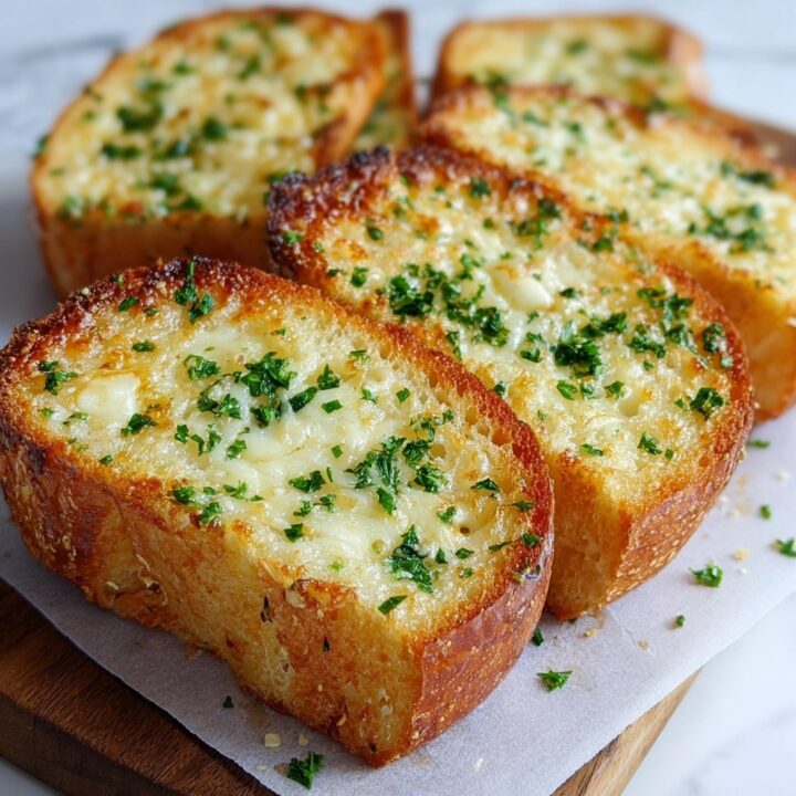 Toasted Cheesy Garlic Bread Slices