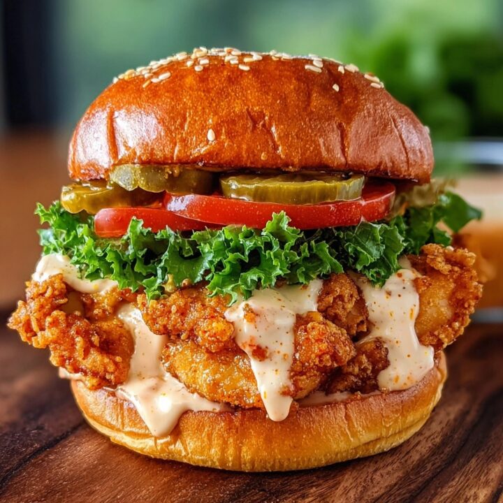 Spicy Chicken Sandwich with Creamy Sauce