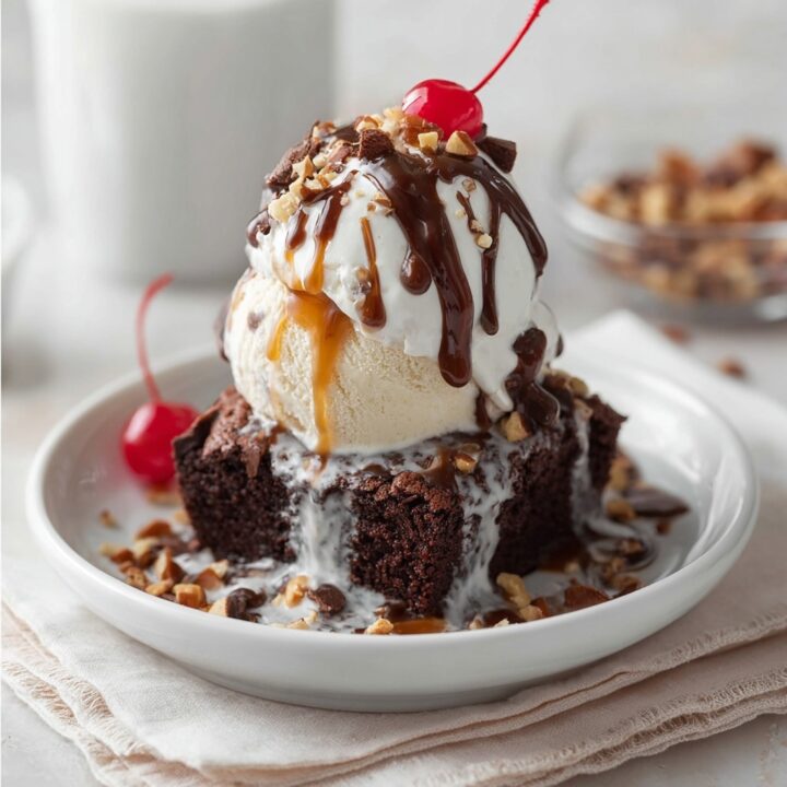 Brownie Ice Cream Sundae Recipe