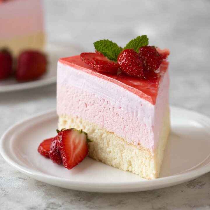 Strawberry Mousse Cake Recipe