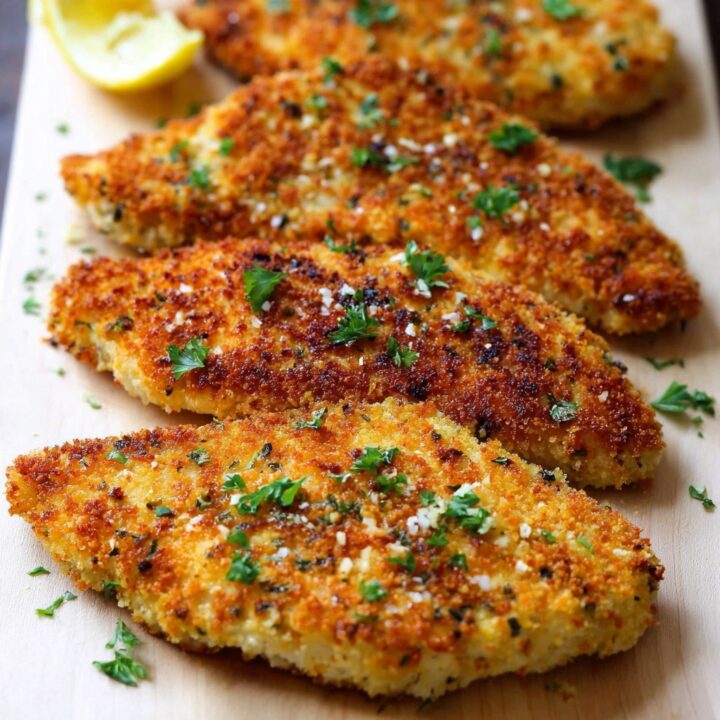 Parmesan Crusted Chicken Cutlets Recipe