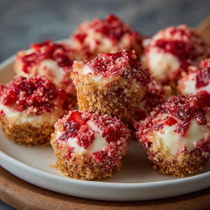 Strawberry Crunch Cheesecake Bites Recipe