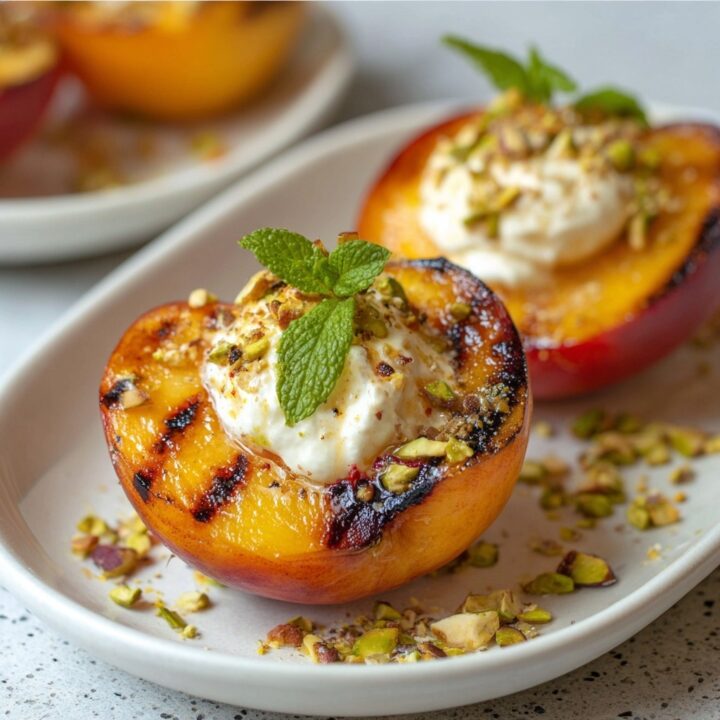 Grilled Peaches with Mascarpone Recipe
