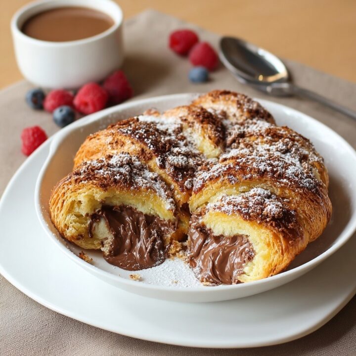 Nutella Lava Croissant Bake Recipe