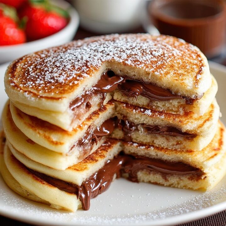 Nutella Stuffed Pancakes Recipe