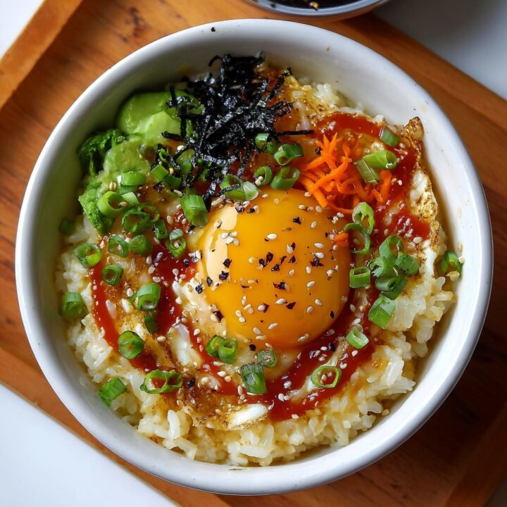 Runny Egg Rice Bowl Recipe