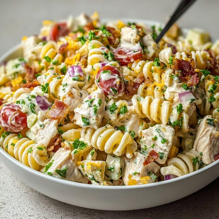 Irresistible Chicken Bacon Ranch Pasta Salad Recipe