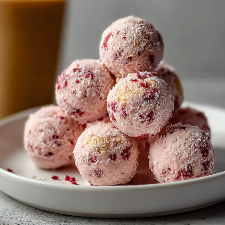 Strawberry Cheesecake Protein Balls
