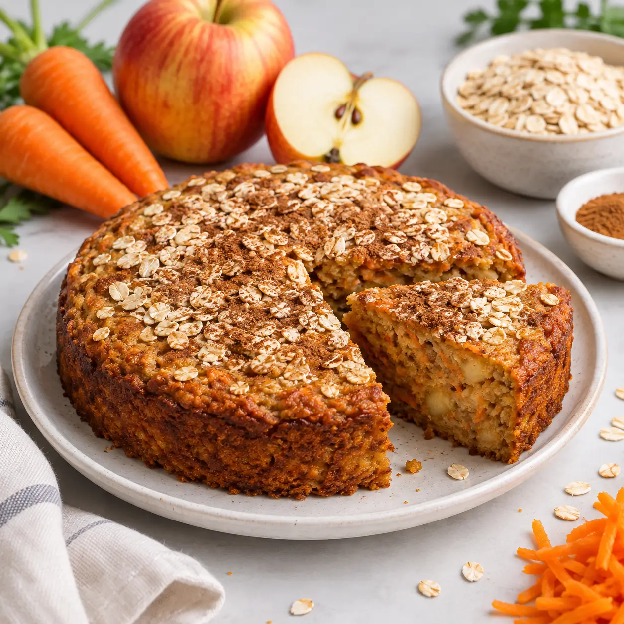 Pastel Saludable de Avena