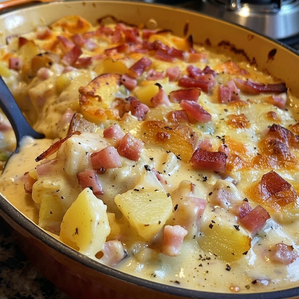 Casserole de Jambon et Pommes de Terre en Cocotte